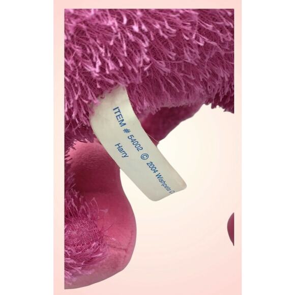 Wish Pets Posable Plush Pastel Monkey 2004 Harry 12” Stuffed Animal Pink Toy - Picture 8 of 9